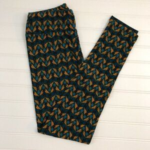 NWT LulaRoe OS Leggings Halloween yellow teal witchy whimsygoth stretchy comfy